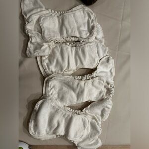 SOLD Babee Green 100% organic cotton fitted cloth diapers x4